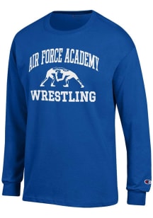 Champion Air Force Falcons Blue Wrestling Jersey Long Sleeve T Shirt