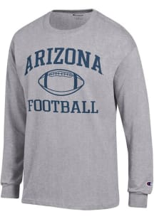 Champion Arizona Wildcats Grey Football Football Jersey Long Sleeve T Shirt