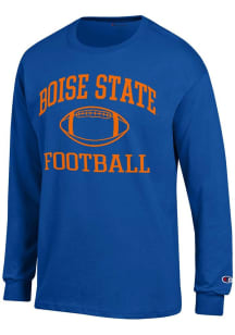 Champion Boise State Broncos Blue Football Football Jersey Long Sleeve T Shirt