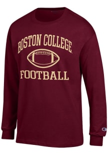 Champion Boston College Eagles Maroon Football Football Jersey Long Sleeve T Shirt