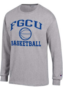 Champion Florida Gulf Coast Eagles Grey Basketball Jersey Long Sleeve T Shirt