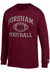 Champion Fordham Rams Maroon Football Football Jersey Long Sleeve T Shirt