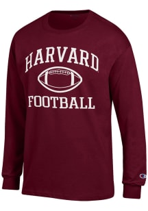 Champion Harvard Crimson Maroon Football Football Jersey Long Sleeve T Shirt