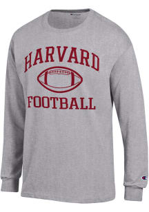 Champion Harvard Crimson Grey Football Football Jersey Long Sleeve T Shirt