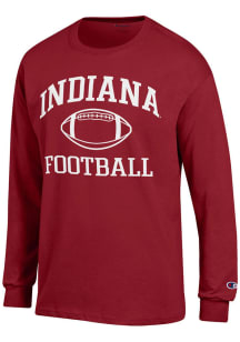 Champion Indiana Hoosiers Cardinal Football Football Jersey Long Sleeve T Shirt