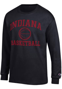 Champion Indiana Hoosiers Black Basketball Jersey Long Sleeve T Shirt