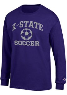 Champion K-State Wildcats Purple Soccer Jersey Long Sleeve T Shirt