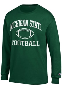 Champion Michigan State Spartans Green Football Football Jersey Long Sleeve T Shirt