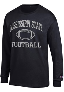 Champion Mississippi State Bulldogs Black Football Football Jersey Long Sleeve T Shirt