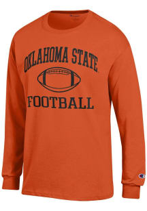 Champion Oklahoma State Cowboys Orange Football Football Jersey Long Sleeve T Shirt