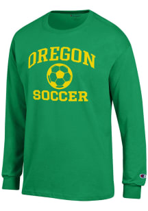 Champion Oregon Ducks Kelly Green Soccer Jersey Long Sleeve T Shirt