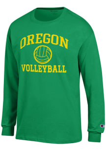 Champion Oregon Ducks Kelly Green Volleyball Jersey Long Sleeve T Shirt