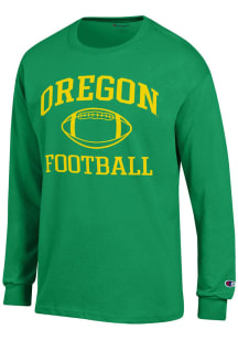 Champion Oregon Ducks Kelly Green Football Football Jersey Long Sleeve T Shirt