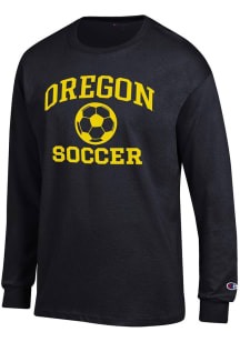 Champion Oregon Ducks Black Soccer Jersey Long Sleeve T Shirt