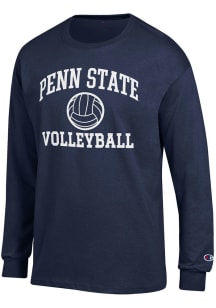 Champion Penn State Nittany Lions Navy Blue Volleyball Jersey Long Sleeve T Shirt