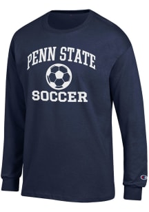 Champion Penn State Nittany Lions Navy Blue Soccer Jersey Long Sleeve T Shirt