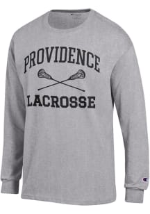 Champion Providence Friars Grey Lacrosse Jersey Long Sleeve T Shirt