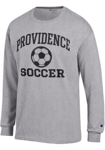 Champion Providence Friars Grey Soccer Jersey Long Sleeve T Shirt