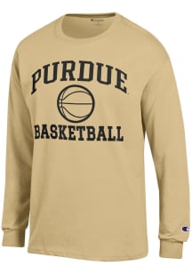 Champion Purdue Boilermakers Gold Basketball Jersey Long Sleeve T Shirt