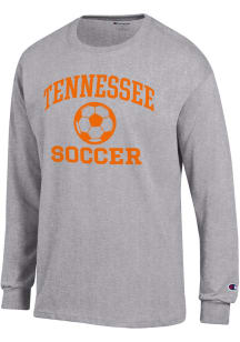 Champion Tennessee Volunteers Grey Soccer Jersey Long Sleeve T Shirt