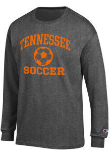 Champion Tennessee Volunteers Grey Soccer Jersey Long Sleeve T Shirt