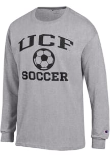 Champion UCF Knights Grey Soccer Jersey Long Sleeve T Shirt