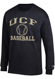 Champion UCF Knights Black Baseball Jersey Long Sleeve T Shirt