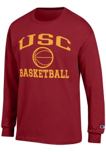 Champion USC Trojans Cardinal Basketball Jersey Long Sleeve T Shirt