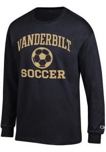 Champion Vanderbilt Commodores Black Soccer Jersey Long Sleeve T Shirt
