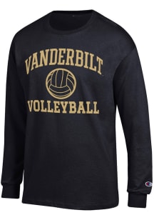 Champion Vanderbilt Commodores Black Volleyball Jersey Long Sleeve T Shirt