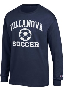 Champion Villanova Wildcats Navy Blue Soccer Jersey Long Sleeve T Shirt