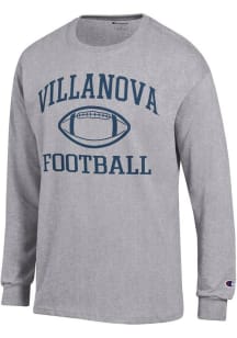 Champion Villanova Wildcats Grey Football Football Jersey Long Sleeve T Shirt