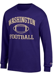 Champion Washington Huskies Purple Football Football Jersey Long Sleeve T Shirt