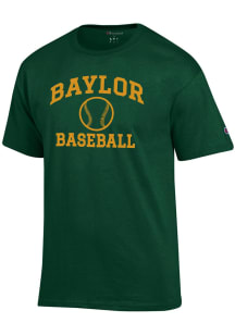 Champion Baylor Bears Green Baseball Jersey Short Sleeve T Shirt