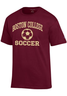 Champion Boston College Eagles Maroon Soccer Jersey Short Sleeve T Shirt