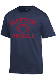 Champion Dayton Flyers Navy Blue Football Football Jersey Short Sleeve T Shirt