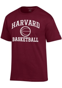 Champion Harvard Crimson Maroon Basketball Jersey Short Sleeve T Shirt