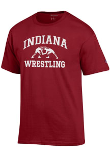 Champion Indiana Hoosiers Cardinal Wrestling Jersey Short Sleeve T Shirt
