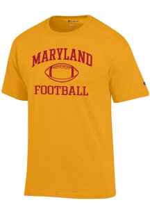Champion Maryland Terrapins Gold Football Football Jersey Short Sleeve T Shirt