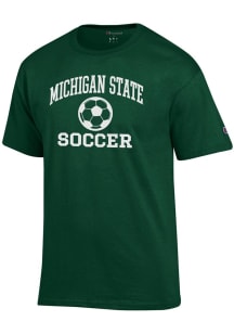 Champion Michigan State Spartans Green Soccer Jersey Short Sleeve T Shirt