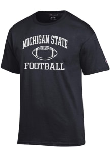 Champion Michigan State Spartans Black Football Football Jersey Short Sleeve T Shirt