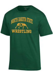 Champion North Dakota State Bison Green Wrestling Jersey Short Sleeve T Shirt