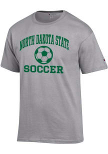 Champion North Dakota State Bison Grey Soccer Jersey Short Sleeve T Shirt