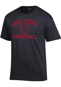 Champion Ohio State Buckeyes Black Basketball Jersey Short Sleeve T Shirt