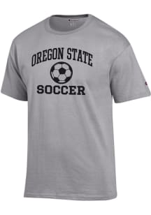 Champion Oregon State Beavers Grey Soccer Jersey Short Sleeve T Shirt