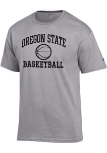 Champion Oregon State Beavers Grey Basketball Jersey Short Sleeve T Shirt