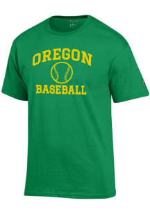 Champion Oregon Ducks Kelly Green Baseball Jersey Short Sleeve T Shirt