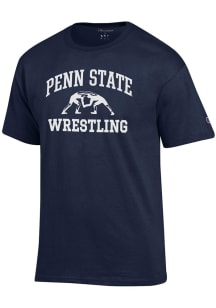 Champion Penn State Nittany Lions Navy Blue Wrestling Jersey Short Sleeve T Shirt
