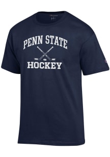 Champion Penn State Nittany Lions Navy Blue Hockey Jersey Short Sleeve T Shirt