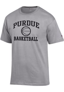 Champion Purdue Boilermakers Grey Basketball Jersey Short Sleeve T Shirt